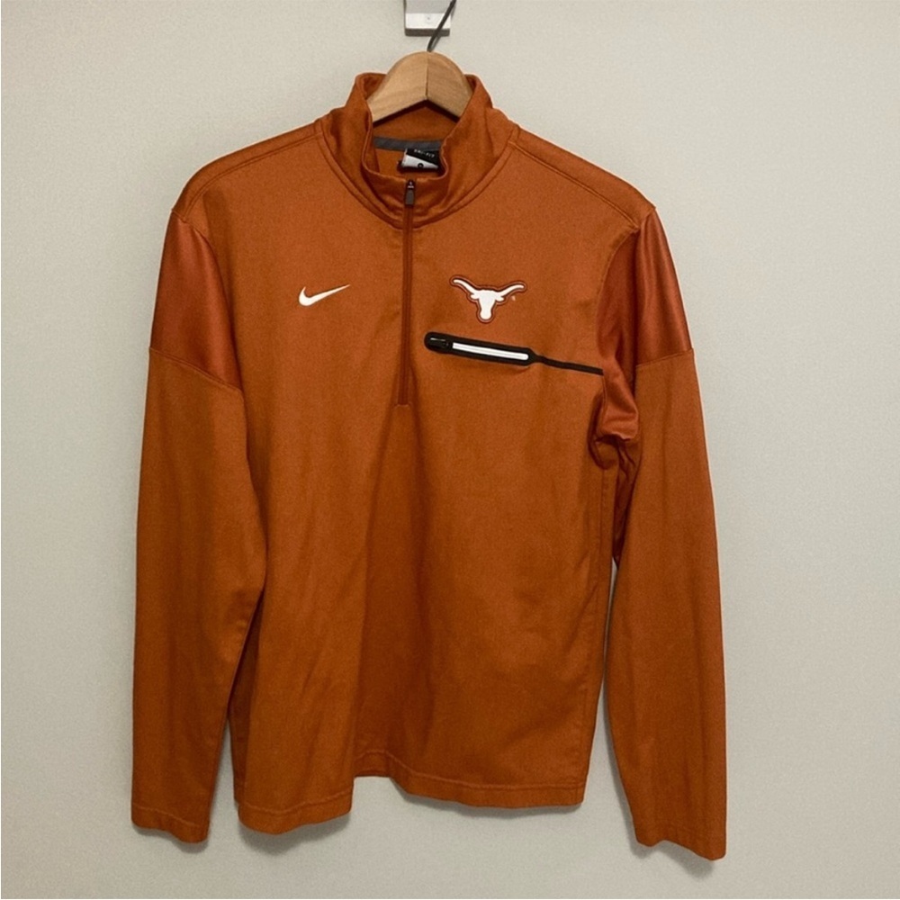 ❤️ Nike - Burnt Orange Texas Longhorns Quarter Zip Pullover - M